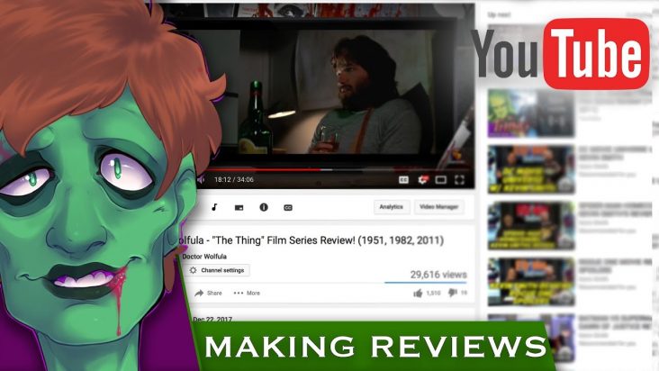 making movie reviews on youtube