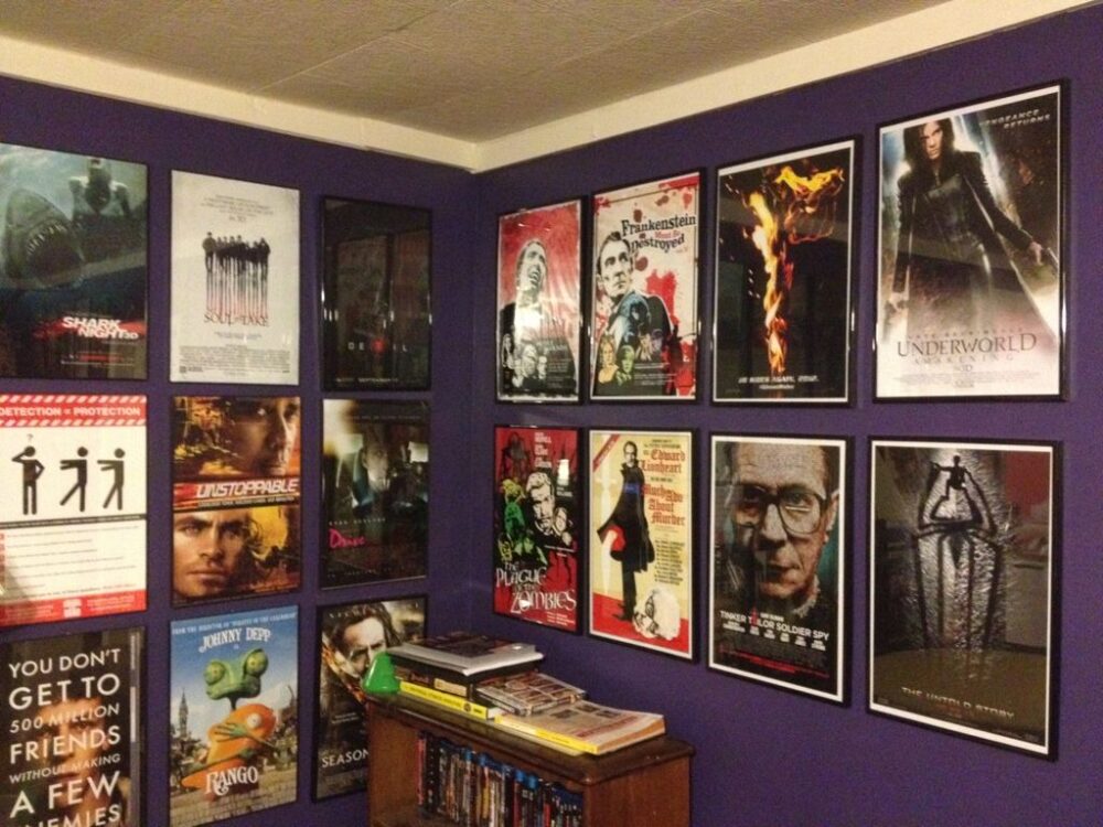 movie posters for theater room